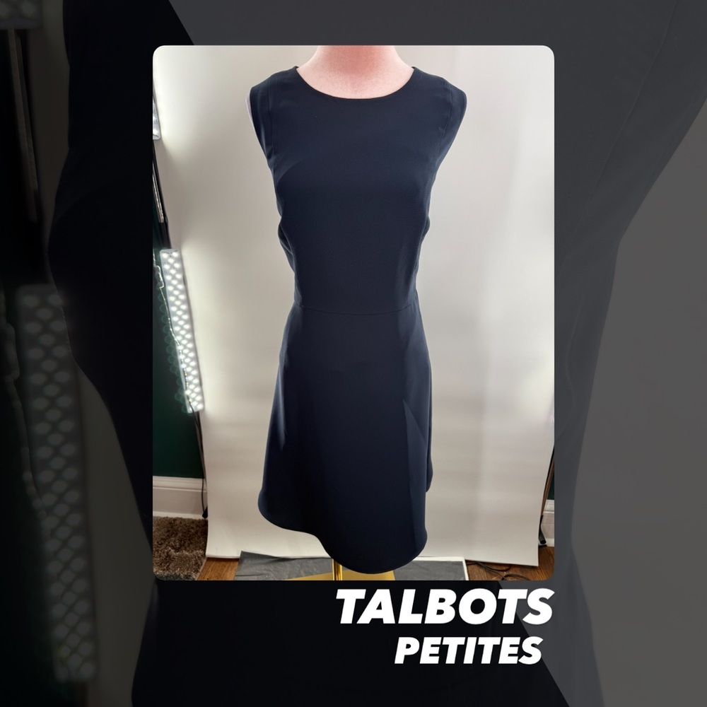 EUC Talbots Petites Exposed Zipper Sheath